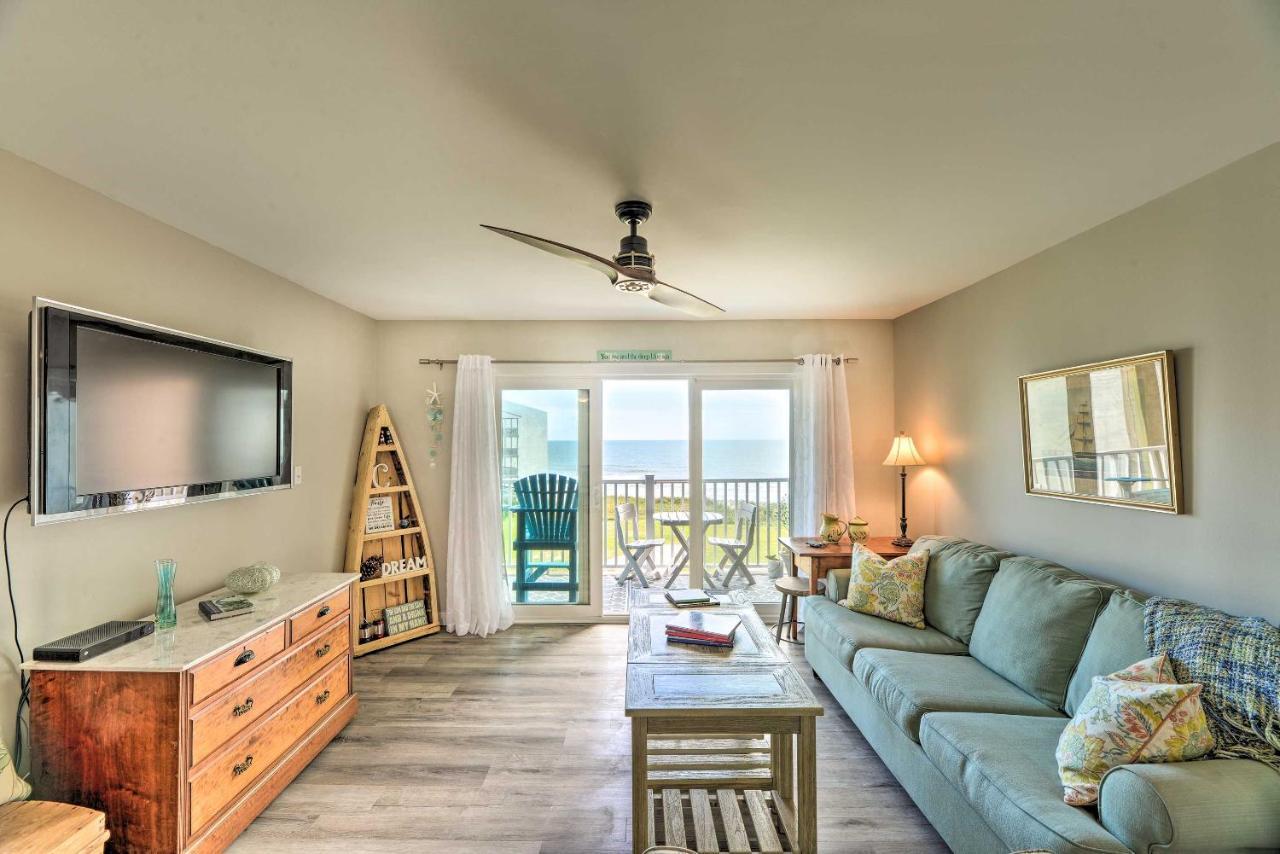 Airy Oceanfront Condo Beach Views And Pool Access! North Topsail Beach Kültér fotó