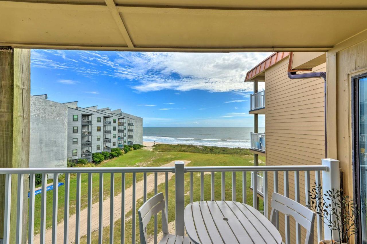 Airy Oceanfront Condo Beach Views And Pool Access! North Topsail Beach Kültér fotó