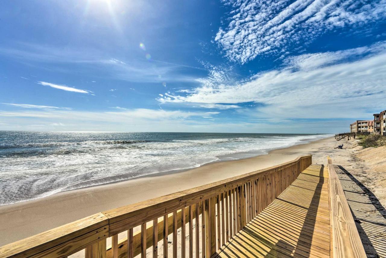 Airy Oceanfront Condo Beach Views And Pool Access! North Topsail Beach Kültér fotó